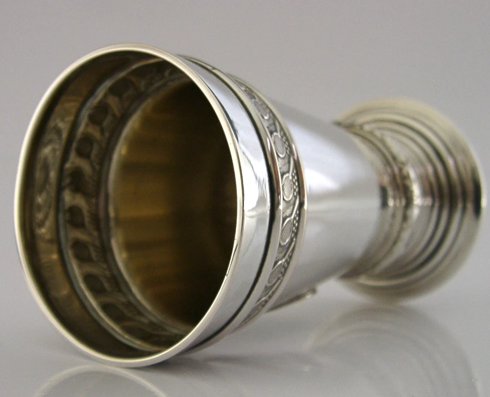 BEAUTIFUL SWEDISH SOLID SILVER TENNIS CUP BEAKER 1902 SPORTING ANTIQUE SLTK - Image 4 of 4