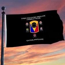 53rd Infantry Brigade Combat Team Gator Brigade Flag 3x5Feet Man Cave Decor