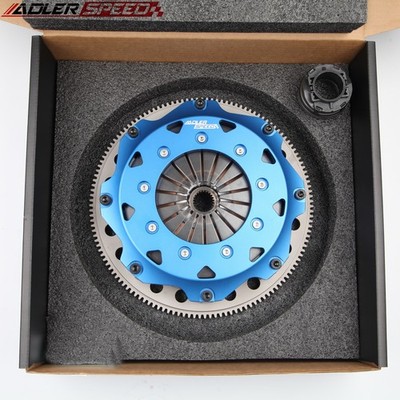 ADLERSPEED 8.5'' 215mm Racing Clutch Twin Disc Kit for 1997-05 AUDI A4 1.8T B5 B6