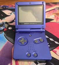 Nintendo Gameboy Advance SP AGS001 Cobalt Blue Handheld Console Parts or Repair 
