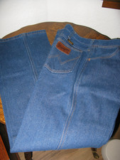 Vintage Mens Wrangler Jeans 935DEN Blue Cotton Denim 33x31 Actual 30x31 USA