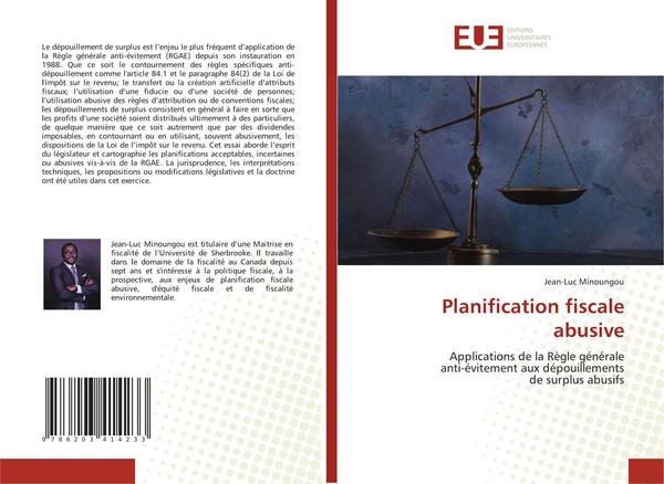 Jean-Luc Minoungou | Planification Fiscale Abusive | Taschenbuch | FranzöSisch-image