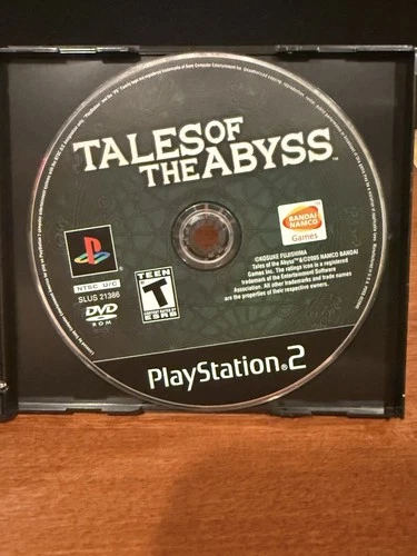 Tales of the Abyss (Sony PlayStation 2, 2006) Disc Only Tested