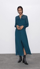 BNWT Zara Pleated Shirt Dress Size Small
