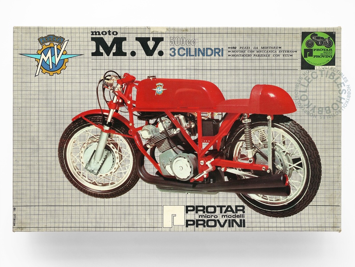 崎山雄三 ！PROTAR 1/9 moto M.V. 3CILINDRI Protar 1/9 MOTO MV 500 cc. 3 Cilindri Modello 119 Motorcycle