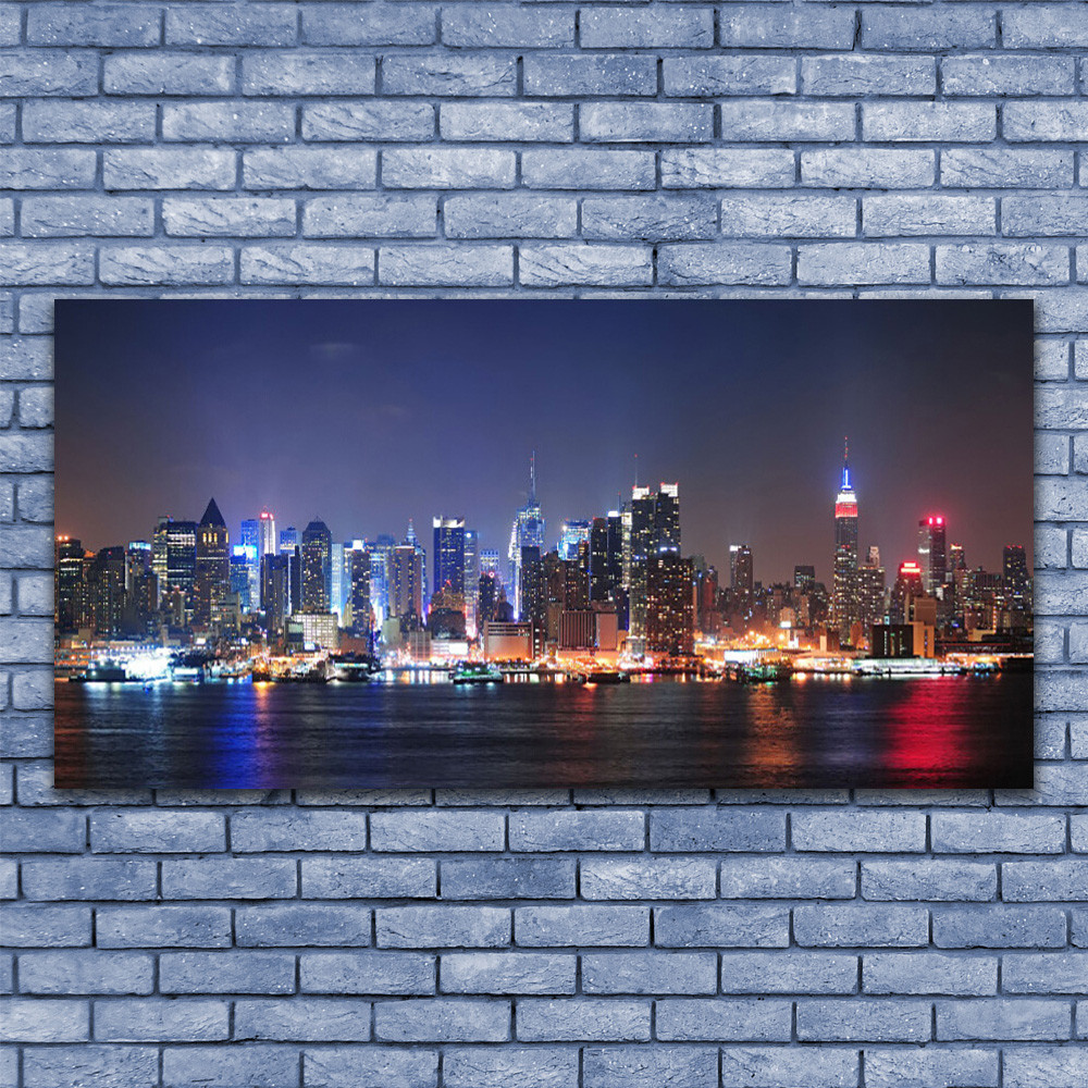 Tableau impression sur toile géante ville et architecture moderne 140x70