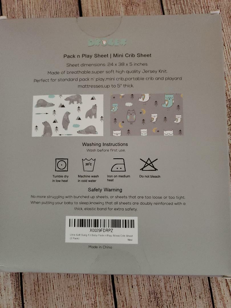 mini crib sheet dimensions