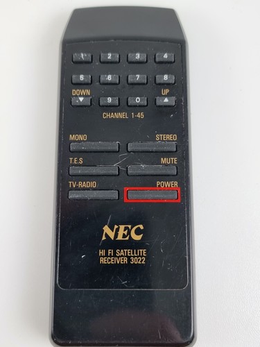 NEC HiFi Sat Receiver 3022 Fernbedienung getestet & funktionsfähig