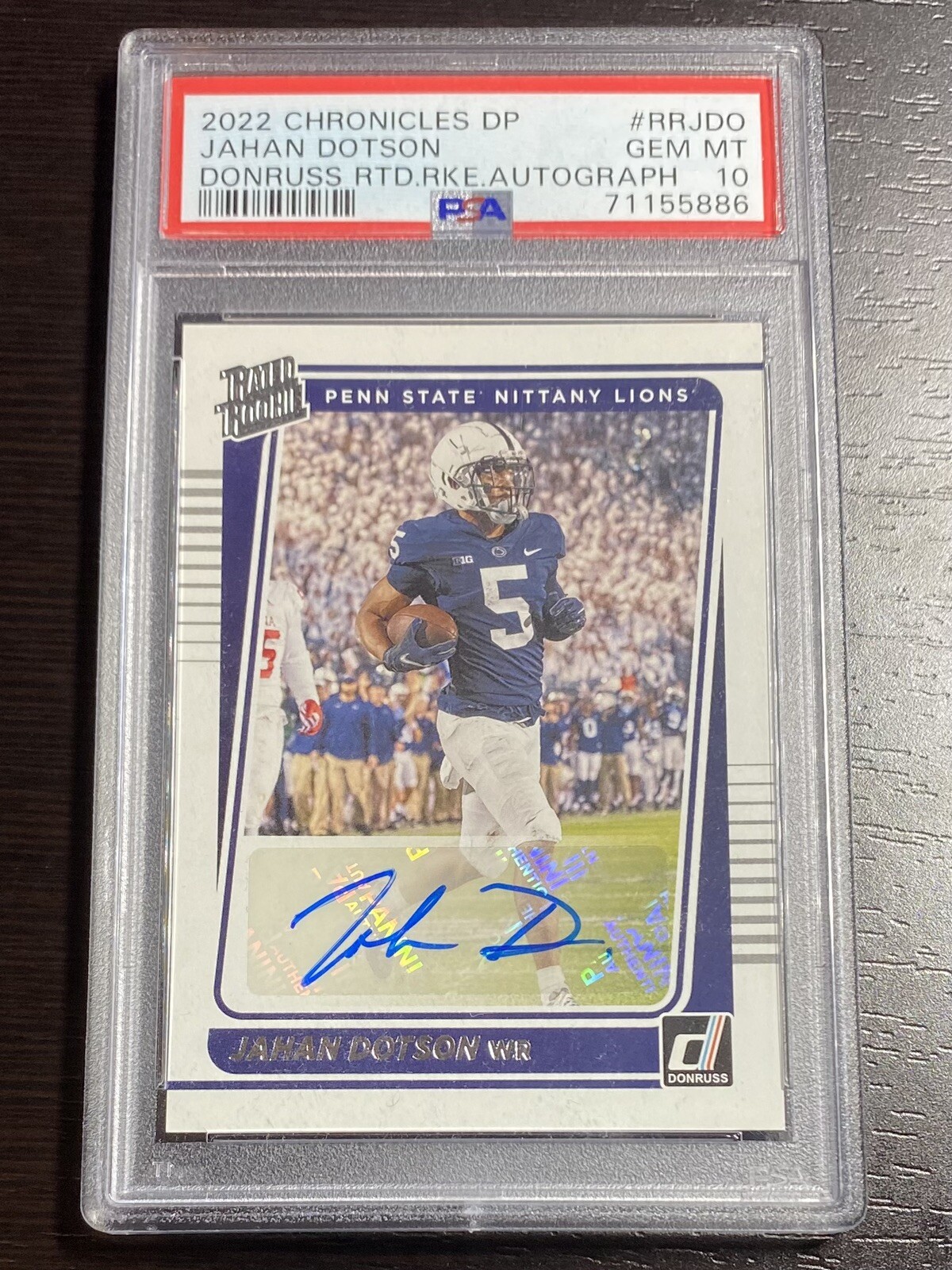 Jahan Dotson Panini Chronicles Draft Picks Donruss Rated Rookie Autographs #RRJDO Base