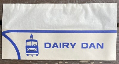 1960's Vintage Dairy Dan PAPER HAT used by Drivers on their Ice Cream Route-NOS