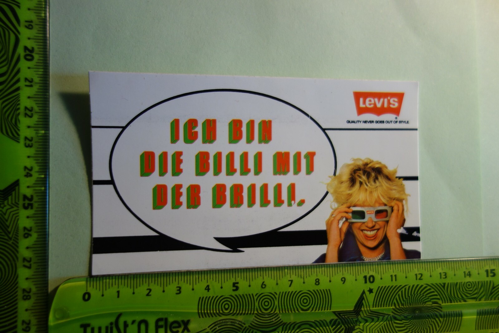 Pegatinas antiguas moda ropa gafas LEVI'S Billi con los brillantes