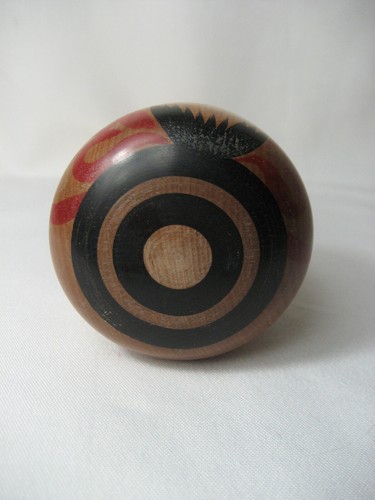 Alte Kokeshi Japan Holz Puppe mit Signatur Asiatika Höhe 31,5 cm - Bild 9 von 9
