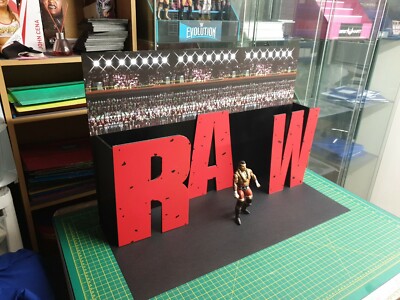Wwe/wwf RAW IS WAR 1996 STAGE Mattel Scale Wrestling Figures No