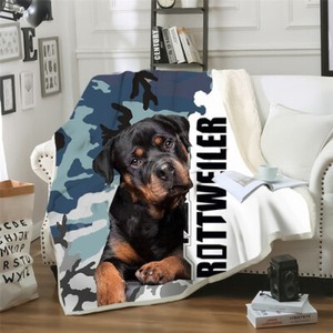 rottweiler throw blanket