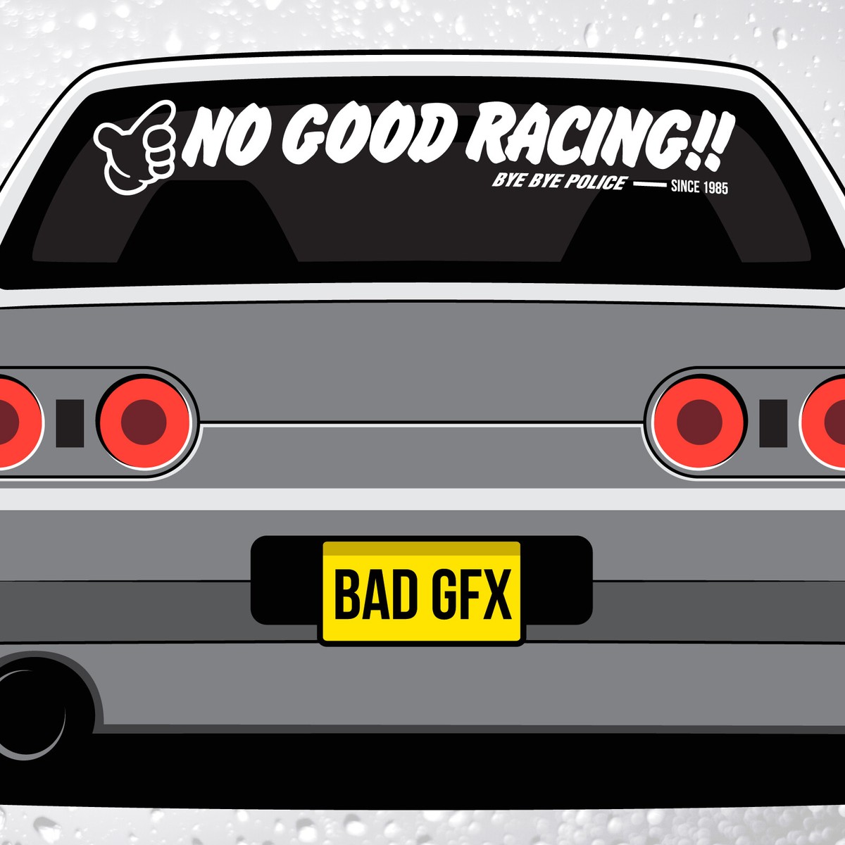 Sticker Tuning Giapponese Multicolore Adesivo State Police Stickers ...