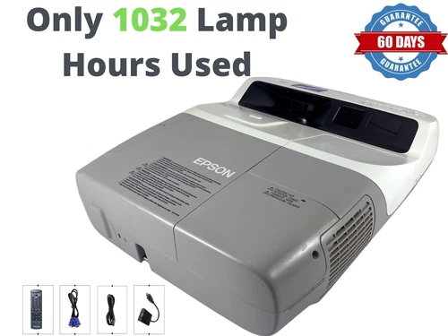 Ultra Short Throw Epson BrightLink 455wi 3LCD Projector - 1032 Lamp Hours Used