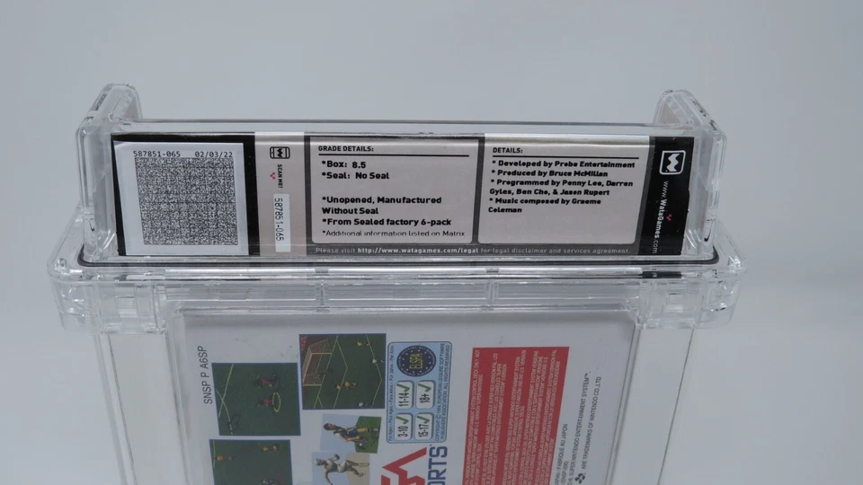 FIFA Soccer '96 Super Nintendo Factory Sealed Video Game Wata Graded 8.5 SNES - Image 4 of 4