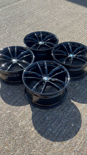 Genuine 18" BMW 5 Series G30 3 Series 4 Series 662m Black Alloy Wheels - Video 1 of 1