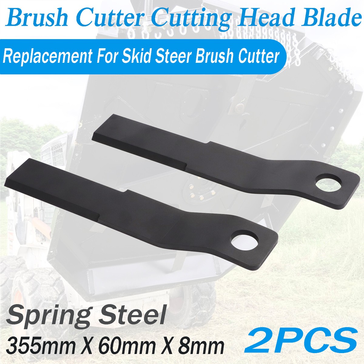 2pcs Skid Steer Brush Cutter Blades for AGT-RC72 2pcs Skid Steer Brush Cutter Blades for AGT-RC72
