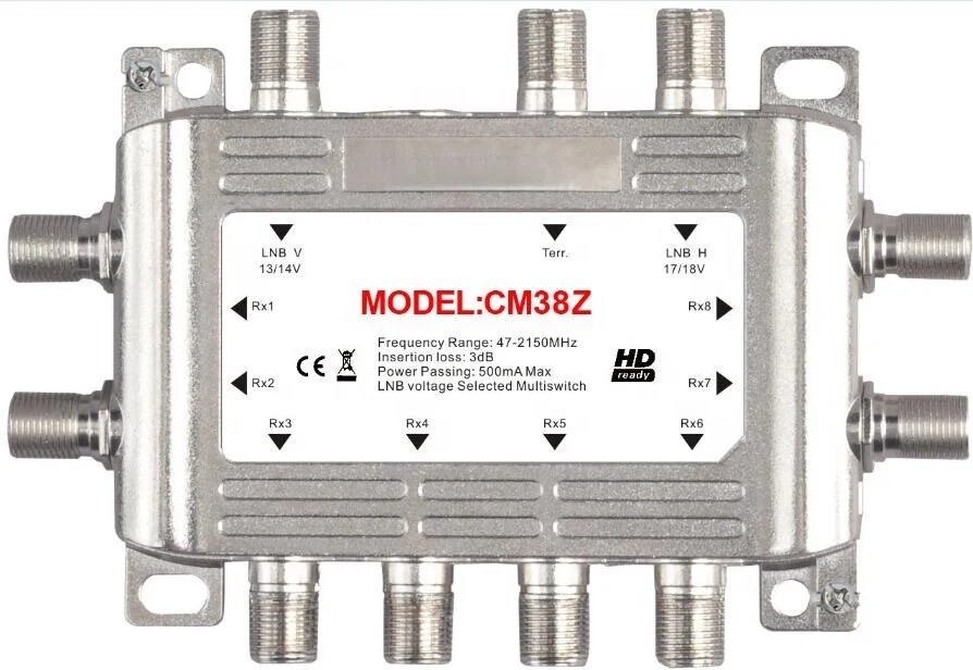 Switch DiSEqC 2.0 4x1 SatIntegral T-40 - Per Antenna Parabolica, 4 Ingressi LNB, Copertura Anti-intemperie - Foto 9