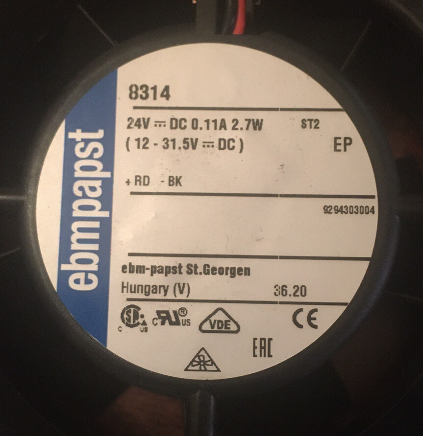 NEW EBM-PAPST EBM 8314 AXIAL FAN 24VDC 80MM | eBay