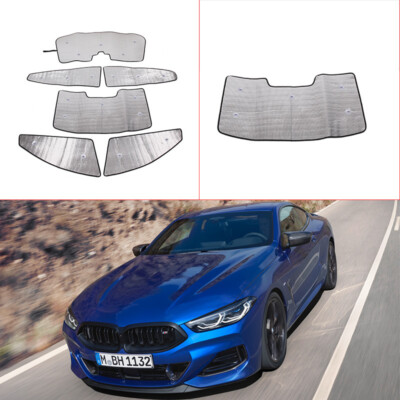 Car Window Sunshade Visor Full Set UV Block Cover For BMW 8 Series 19-22 4 Doors