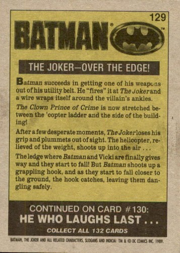 Batman Movie Series 1 Trading Card YOU PICK 1989 Topps DC Comic Michael Keaton - Picture 259 of 265