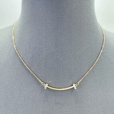 N0330 14K Gold Plated CZ Cubic Zirconia Deco Mini Pendant Dainty Necklace