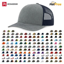 Richardson 112 Classic Trucker Hat OSFM Blank Snapback 135+ Colors