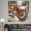 miniature 4  - Motorcycle Metal Wall Art Primo Mixed Media Hand Painted 3D Wall Sculpture Sale