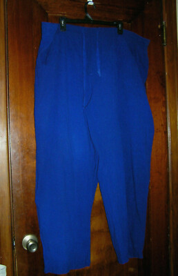 WHITE STAG PLUS SIZE PULL-ON DRAWSTRING BLUE COTTON PANTS SZ 42/44 0520 su