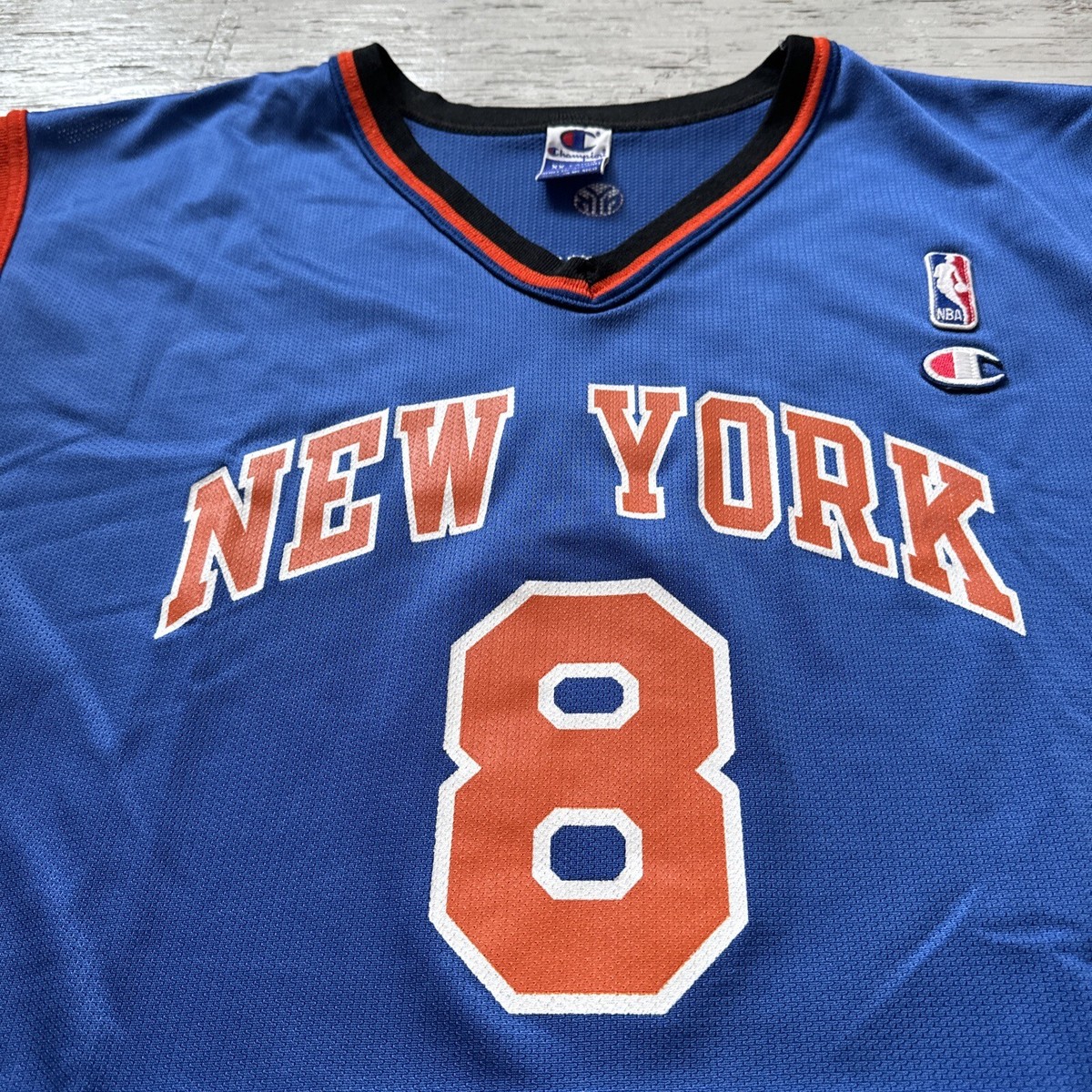 Vintage Champion NY New York Knicks Latrell Sprewell #8