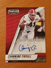 2022 Chronicles Draft Threads Rookie Auto #6 Channing Tindal Georgia Dolphins