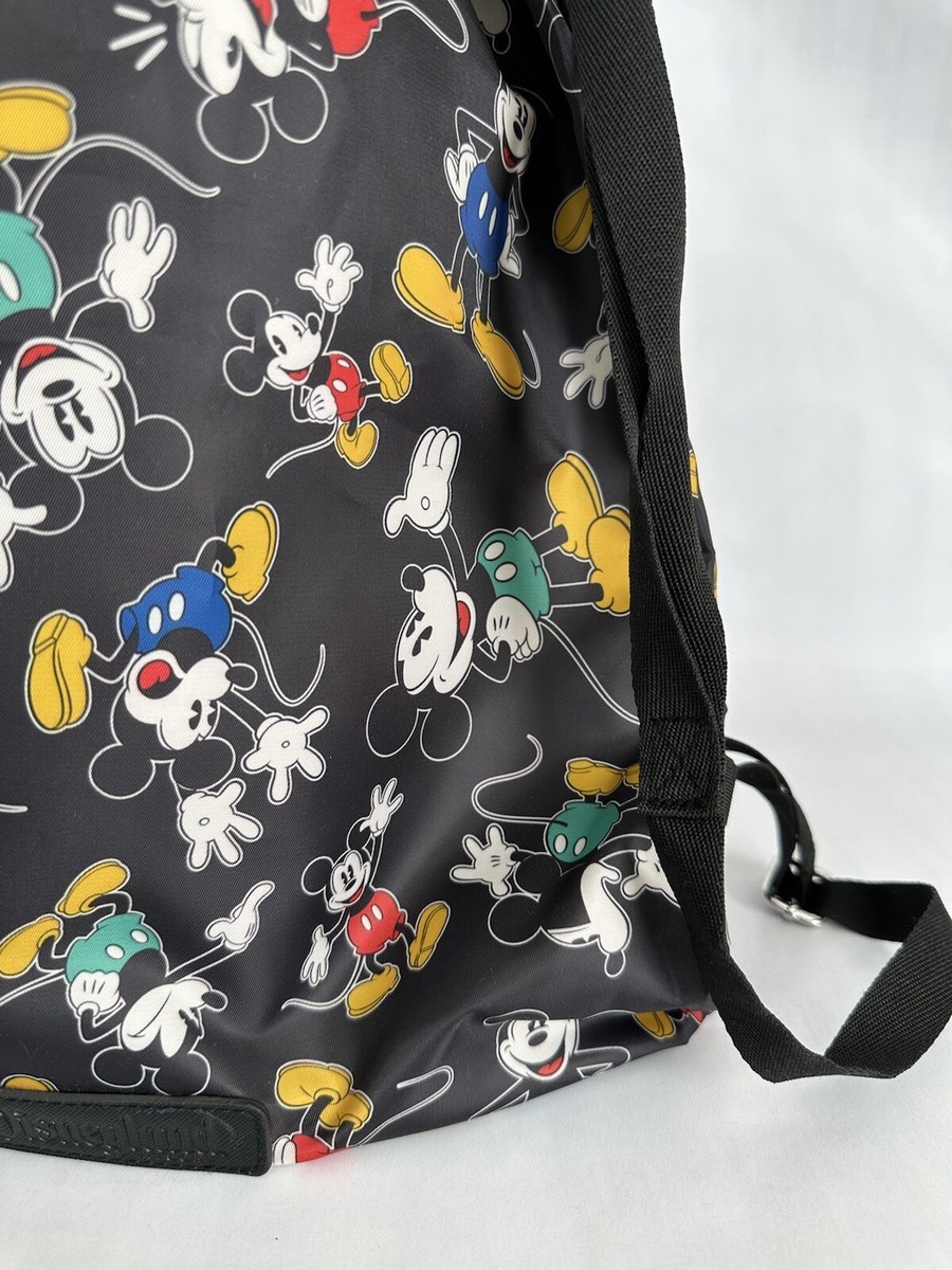 Disney Mickey Mouse Backpack Disneyland Resort All Over Print Expressions Black s-l400.jpg main image 3