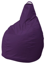 FODERA POLTRONA SACCO POUF POUFF PUFF BEANBAGS IN ECOPELLE VIOLA