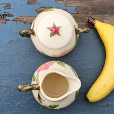 Vintage Franciscan Desert Rose Earthenware Sugar and Creamer Set