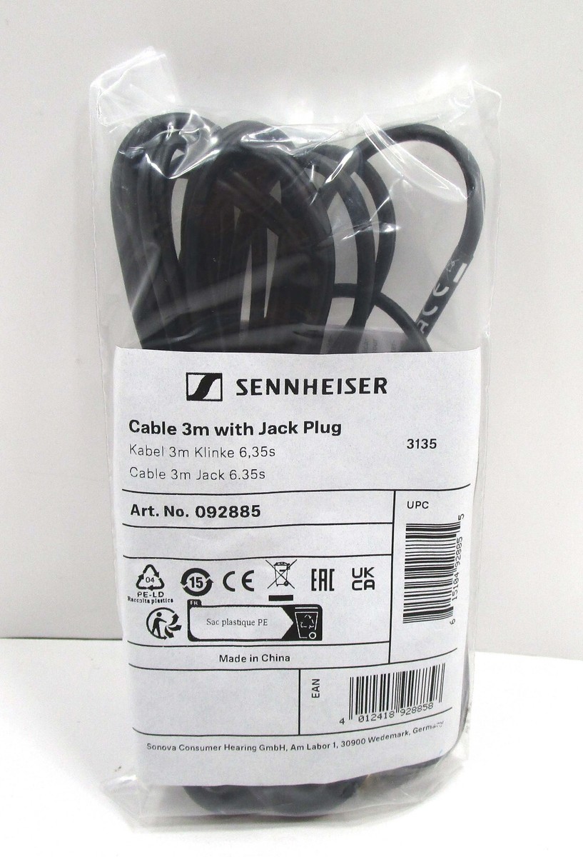 Genuine SENNHEISER 092885 Cable For For HD 580 600 650 Headphones