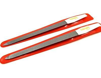 2 Profi Nagelfeilen Solingen Saphirfeile extra lang Nagelfeile Metall 20cm Set