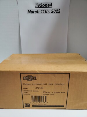 SEALED/NEVER OPENED REAL BANDAI DIGIMON TRADING CARDS