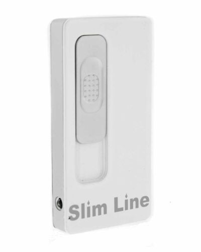 Slim Line 46-167 All Metal USB Rechargeable Cigarette Lighter White - Picture 1 of 1