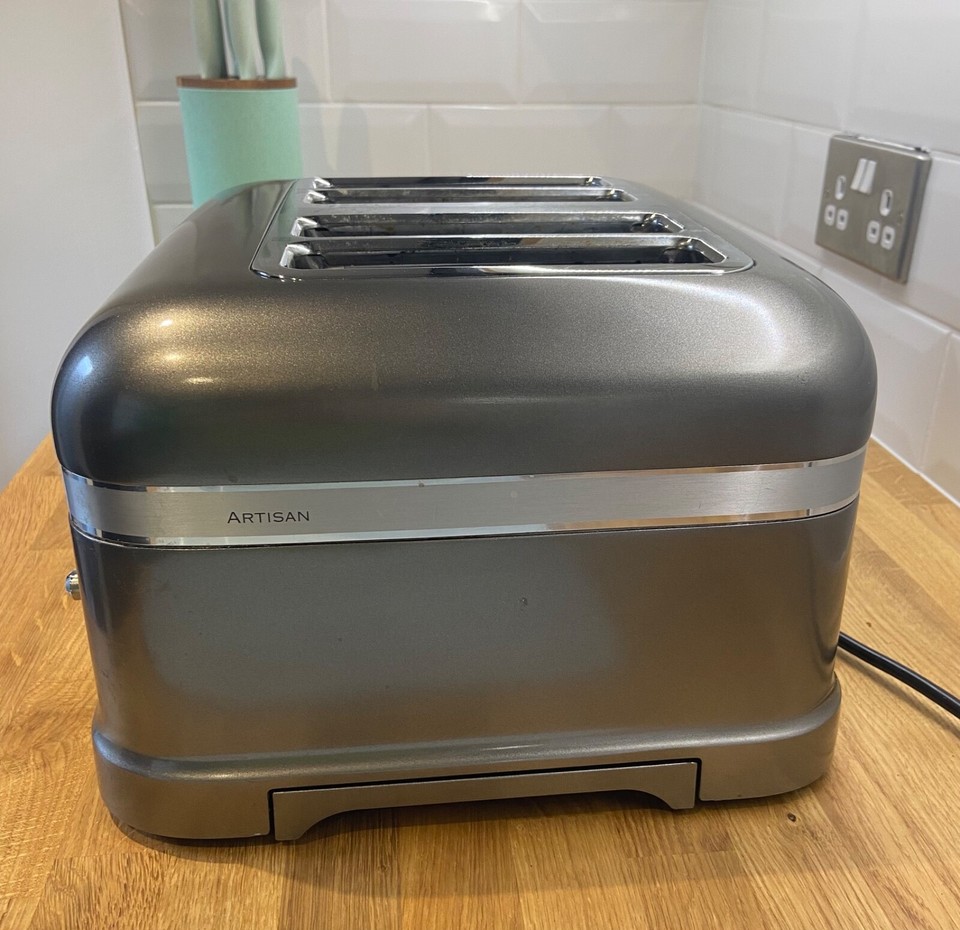 KitchenAid 4 slice Artisan toaster in medallion silver eBay
