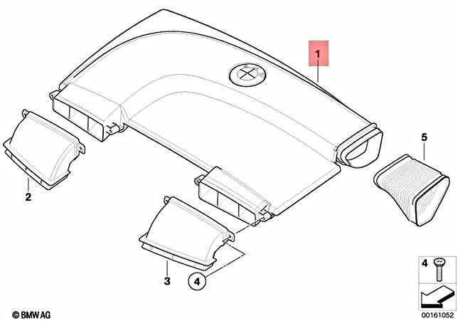 Genuine BMW E81 E82 E87 E88 118i 120i Cabrio SUCTION HOOD 