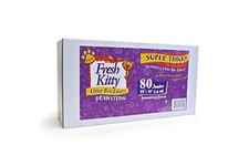 80 Count Fresh Kitty Litter Box Liners Super Thick, Durable, Easy Clean Up Ju...