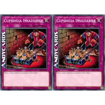 2x INSATIABLE GREED   (Reckless Greed)   Common   EGS1 IT035   1Ed   YUGIOH