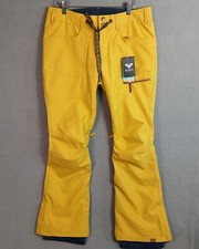 Roxy Women's Drifter Snow Pants Size M See Measure Green Sulphur Yellow NWT
