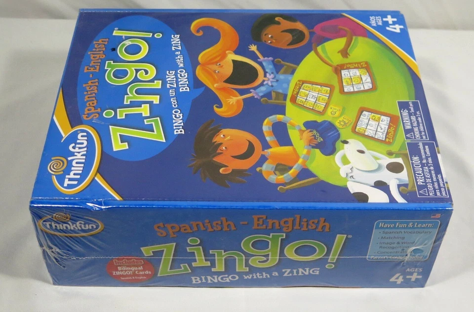 Spanish-English Zingo! by Thinkfun 2010 New/Sealed Bingo game - Image 4 of 4