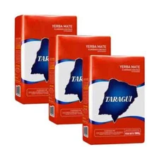 3 Packs Yerba Mate /taragui/ Tradicional 1kg Libre De Gluten