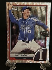 2023 Topps World Baseball Classic MATT HARVEY Silver Cracked Ice /99 🔥