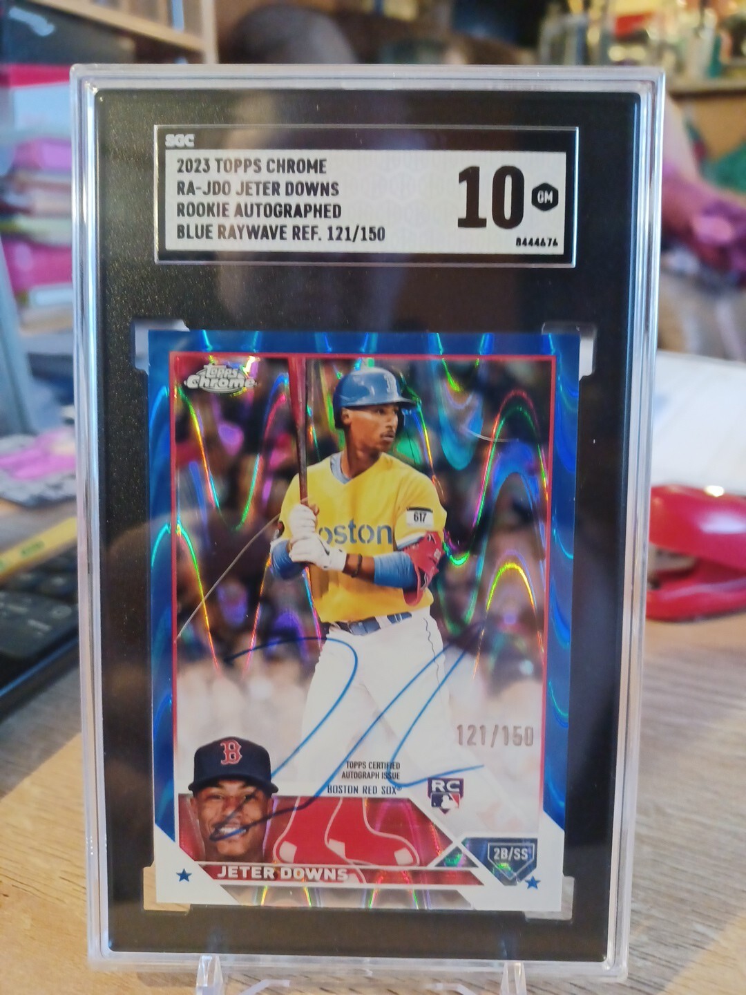 2023 Topps Chrome Jeter Downs RC Autograph Blue Raywave Refractor /150 SGC 10!!