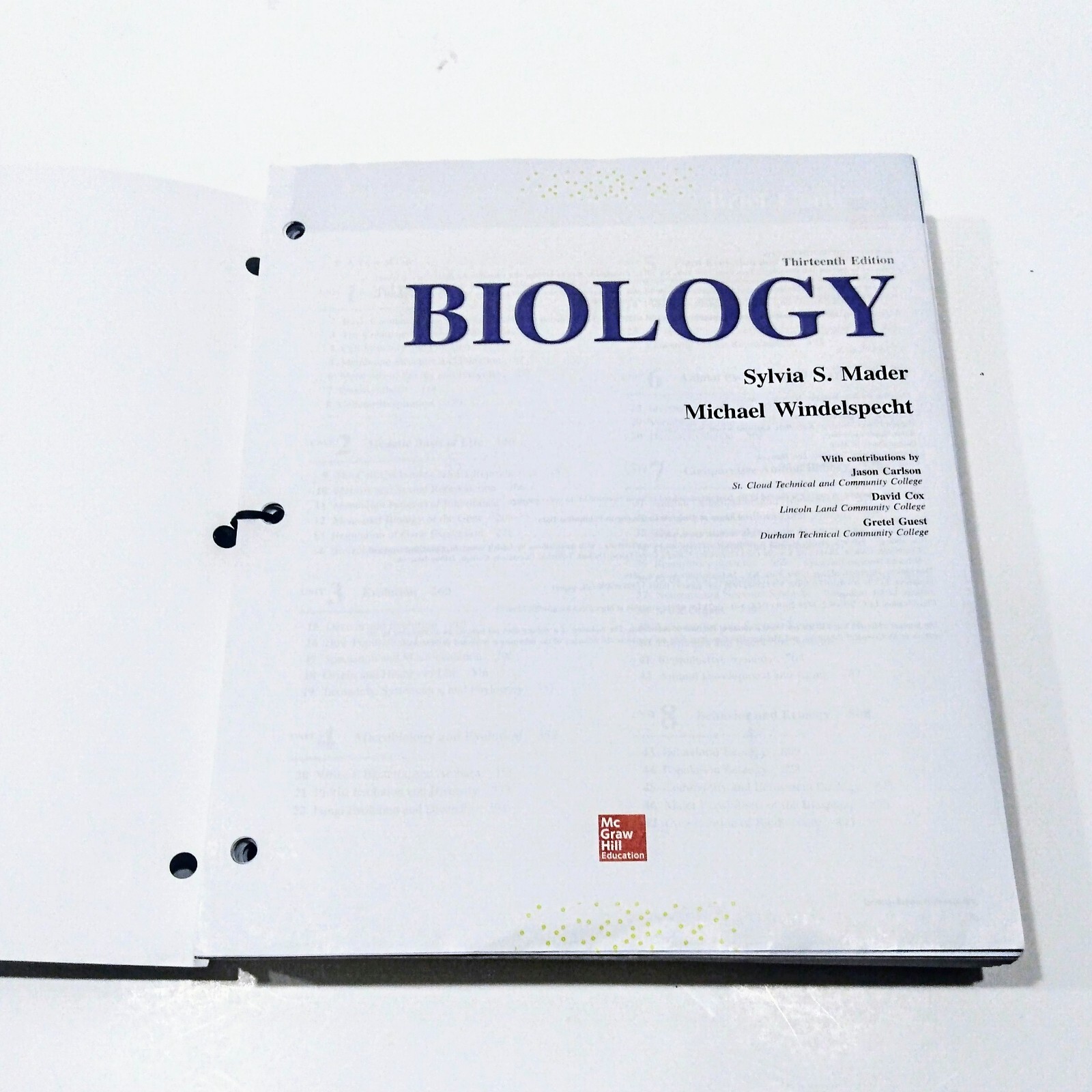 Biology, 13th Edition, Loose Leaf Textbook (McGraw Hill) by Mader, Windelspecht 9781260179934 eBay
